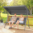 Outsunny Three-Seater Garden Swing Seat - Dark Grey – view 10