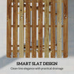 Folding acacia wood garden table – image 6