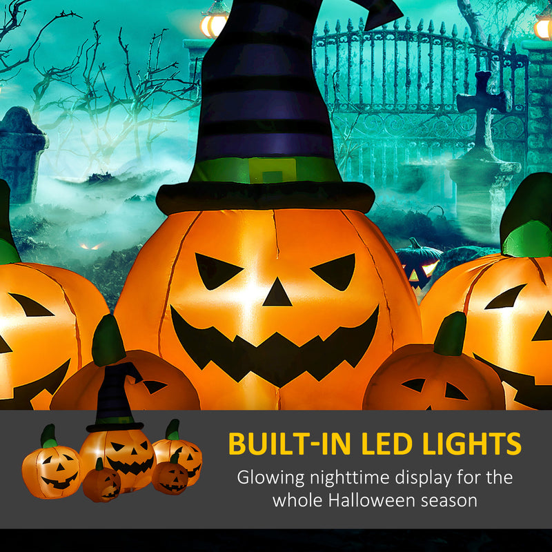6ft Inflatable Pumpkin Family with LED Lights – image 5 of 9