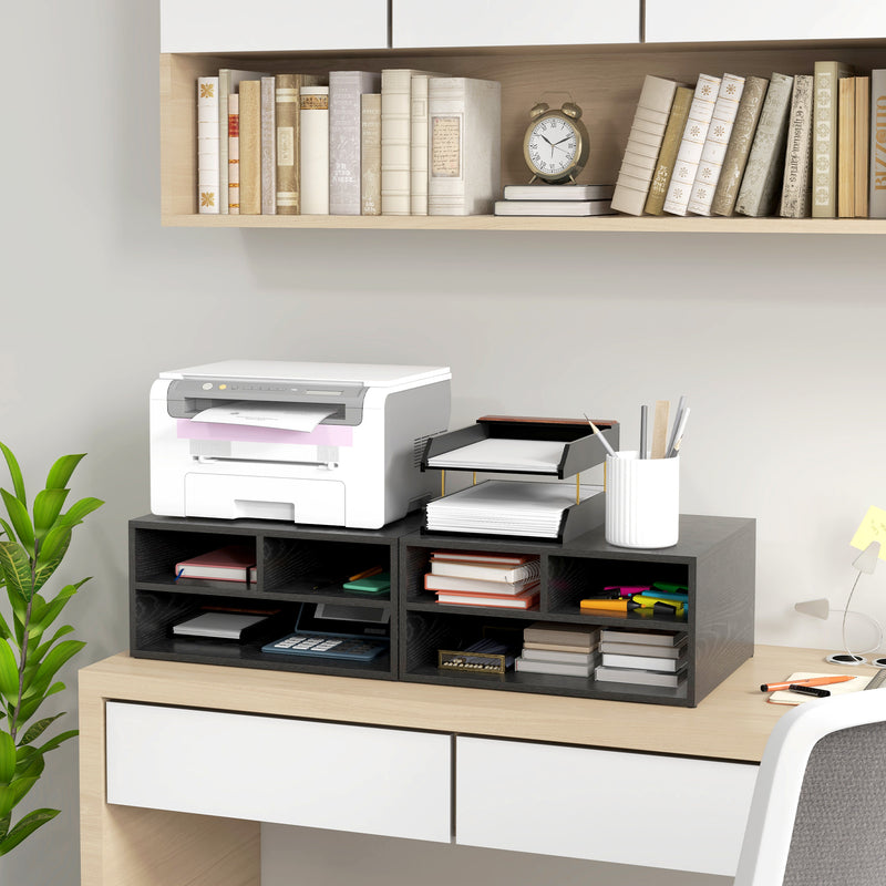 Black desktop printer stand – image 8