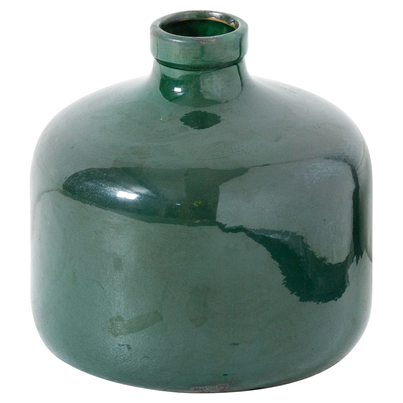 Garda emerald glazed Eve vase