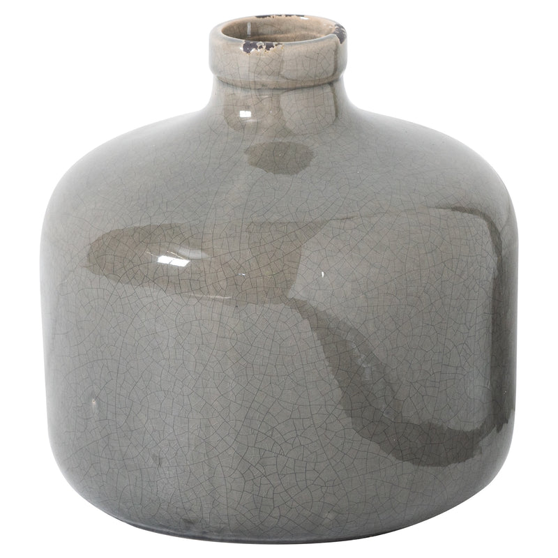 Garda grey glazed Eve vase