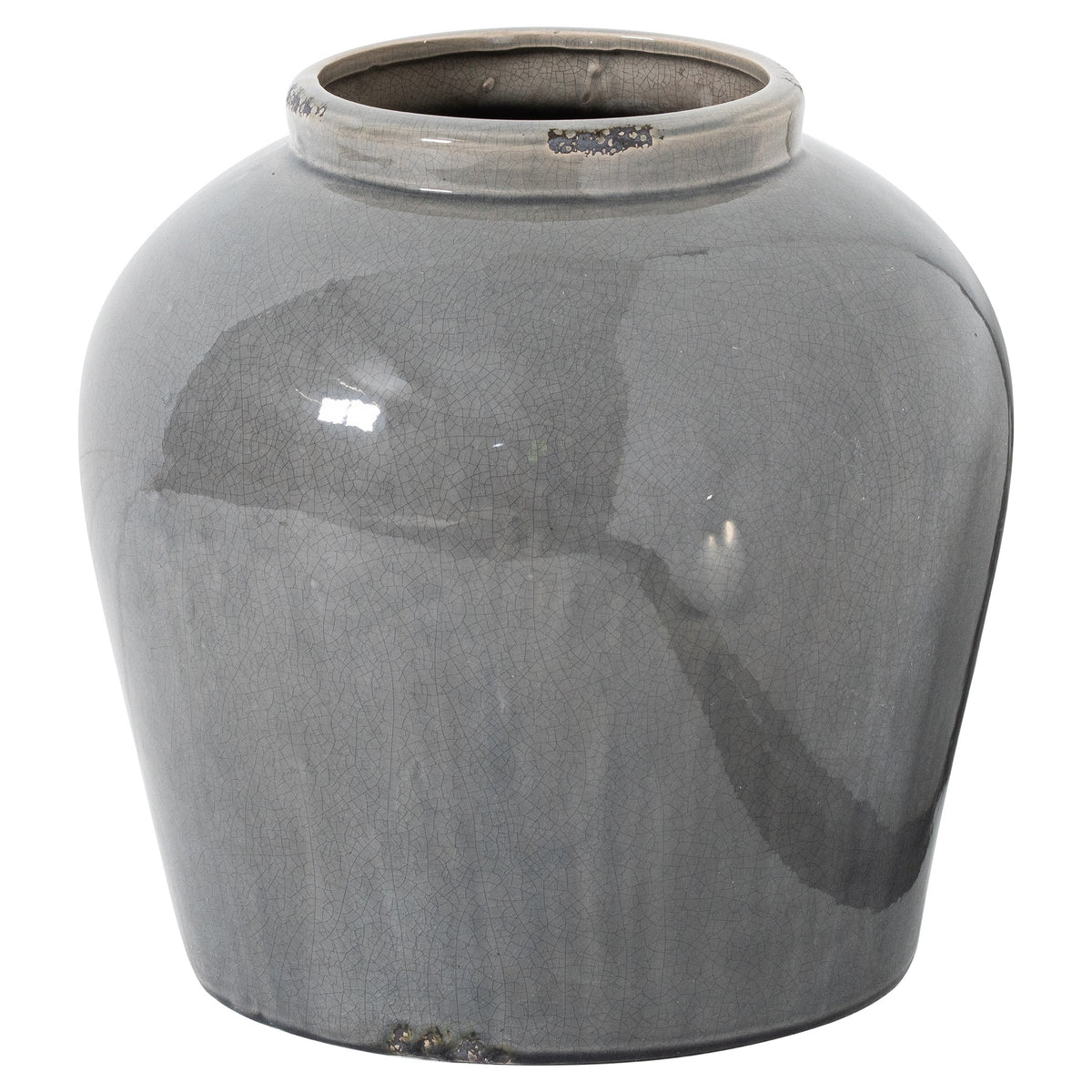 Garda grey glazed Juniper vase