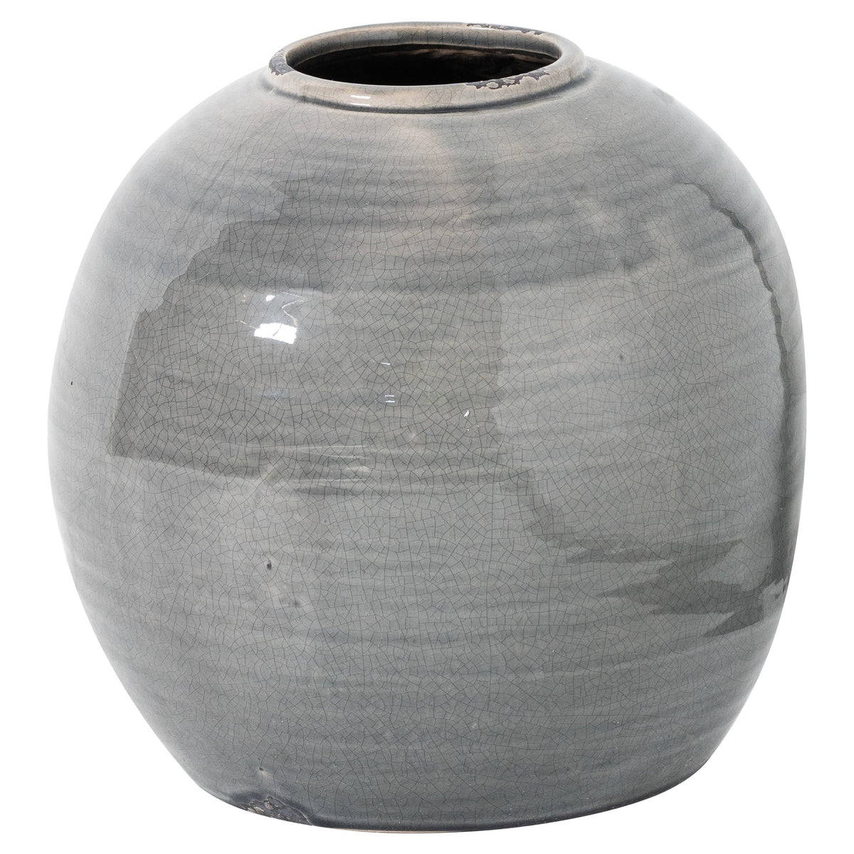 Garda grey glazed Tiber vase
