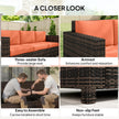 3-seater rattan garden sofa – image 6