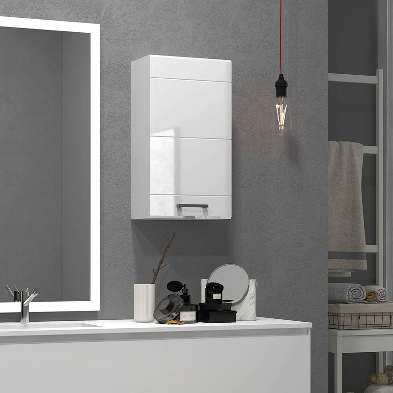 High gloss bathroom wall cabinet – image 10