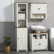 Tall bathroom cabinet with shelves – image 2