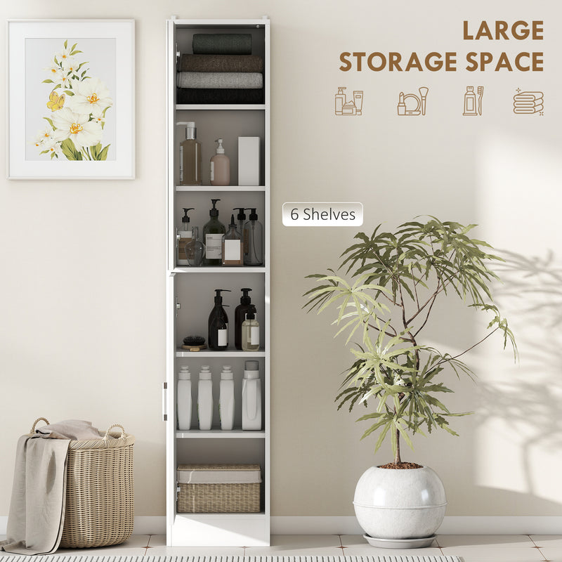Tall cabinet with mirror door – image 4