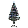 4ft snow-tipped pre-lit fibre optic Christmas tree