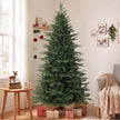 7ft Christmas tree with pine wood stand – image 8