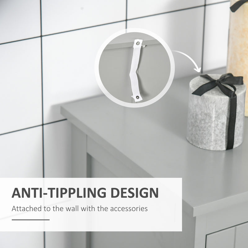 Grey bathroom floor cabinet – image 7