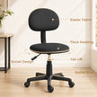 HOMCOM Small Armless Office Chair - Black – view 5