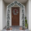 9ft snow-flocked Christmas tree arch – image 2