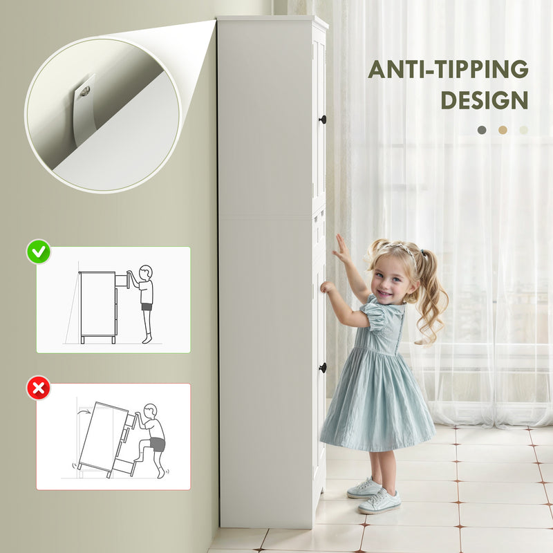 Tall bathroom storage cabinet – image 5