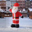 Dimensions of the 5ft velvet-look Santa Christmas inflatable