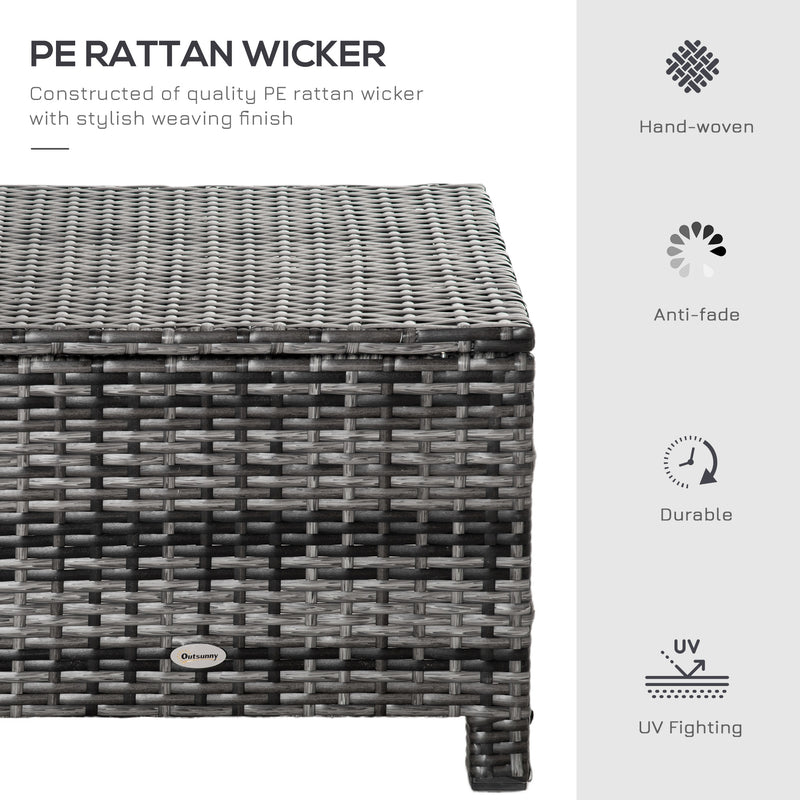 Rattan footstool ottoman – image 4