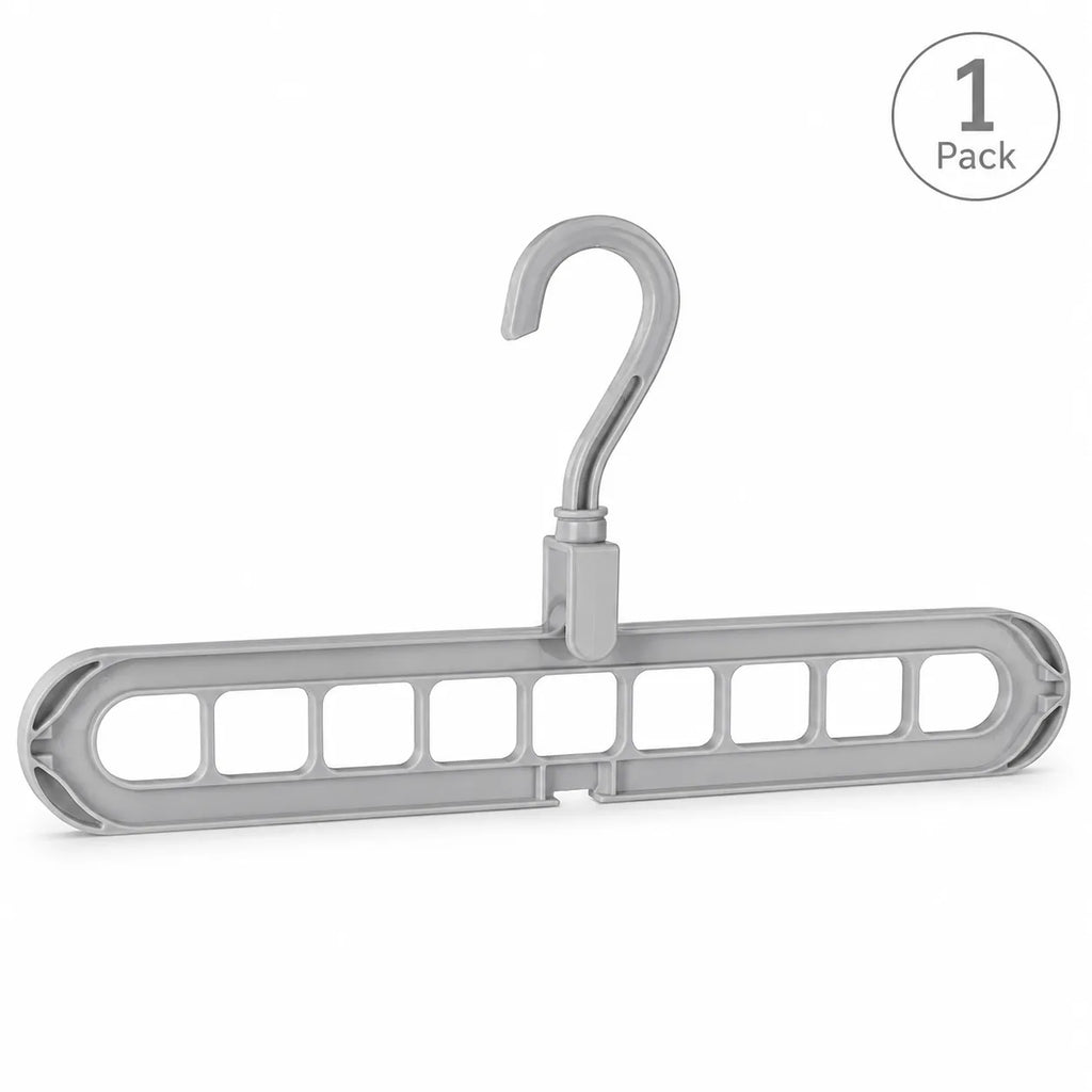 Foldable 9-Hole Space-Saving Clothes Hanger