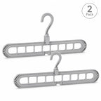 Foldable 9-Hole Space-Saving Clothes Hanger