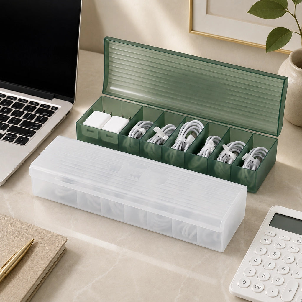 Transparent Cable Organiser for Office and Dorm Use