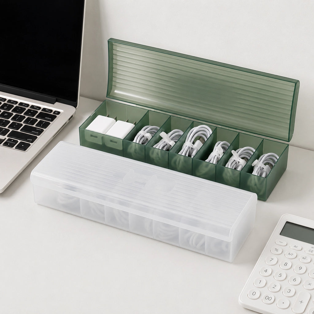 Transparent Cable Organiser for Office and Dorm Use