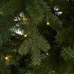 close-up of the fir needles and LED lights