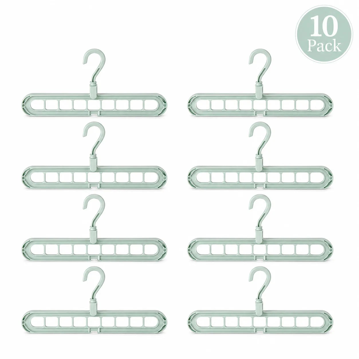 9-Hole Space-Saving Clothes Hanger Organizer