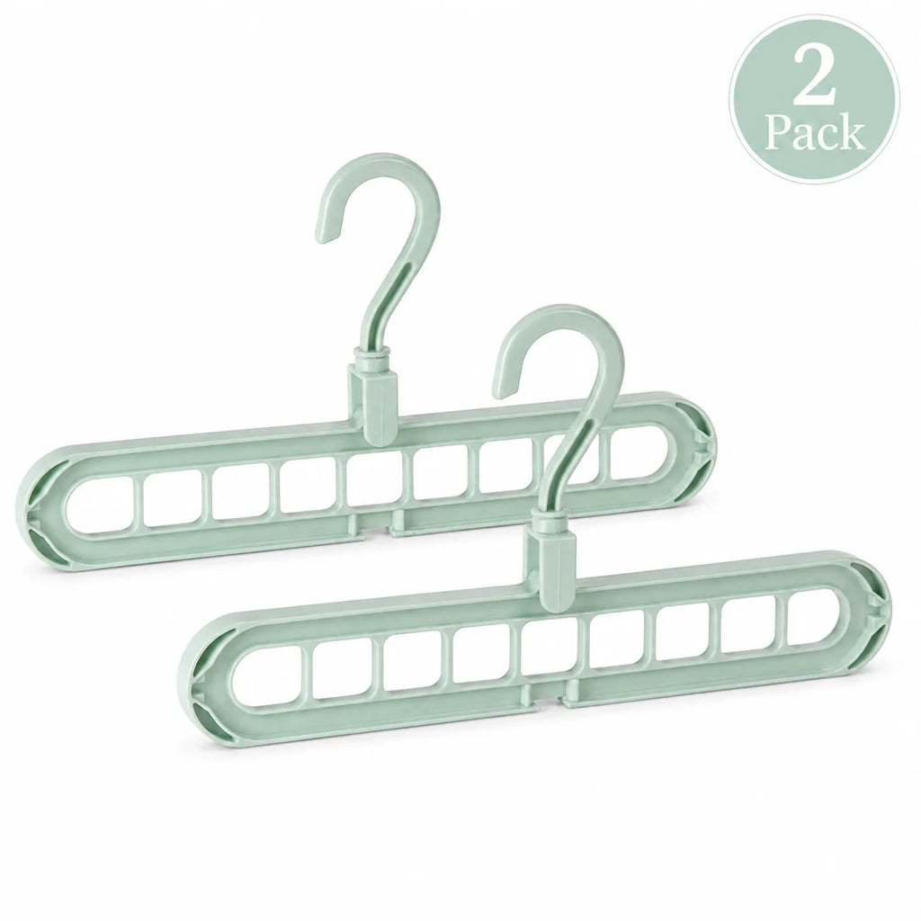 Foldable 9-Hole Space-Saving Clothes Hanger