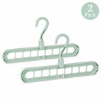 Foldable 9-Hole Space-Saving Clothes Hanger