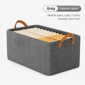 Collapsible Storage Box with Steel Frame and Fabric Drawer