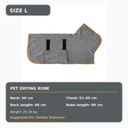 Quick-Dry Hooded Dog Bathrobe Towel