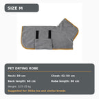 Quick-Dry Hooded Dog Bathrobe Towel