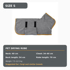 Quick-Dry Hooded Dog Bathrobe Towel