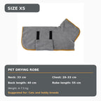 Quick-Dry Hooded Dog Bathrobe Towel