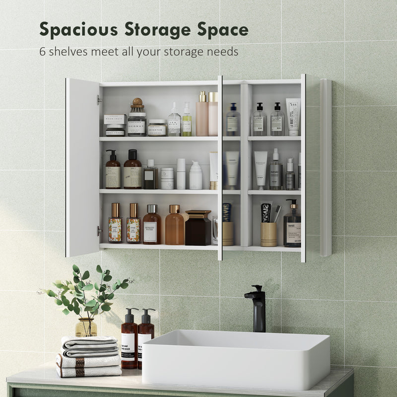 Three-door mirrored bathroom cabinet – image 4