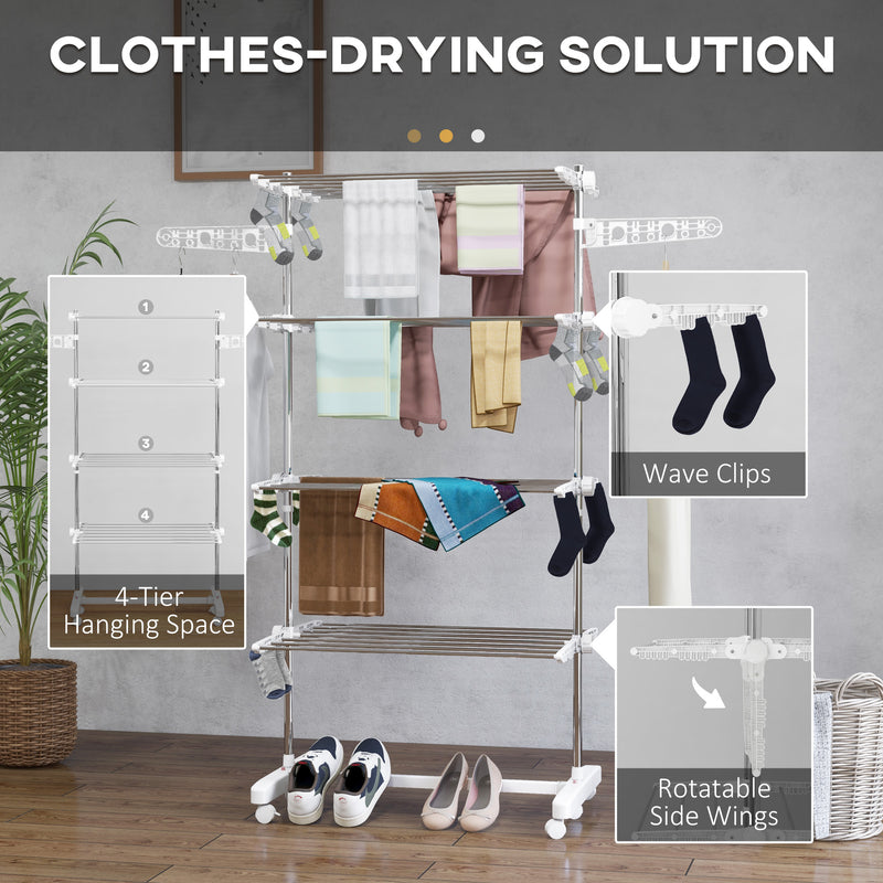 4-shelf clothes airer – image 5