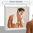 Compact white mirror cabinet – image 5