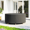 Outsunny Round Garden Furniture Cover, Waterproof Garden Table Cover, 420D Heavy Duty Oxford for Outdoor, Dia.214 x 70 – view 8