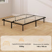 Double metal platform bed frame – image 3