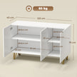 White gloss hairpin sideboard – image 3