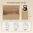 Natural wood 127L storage chest – image 3