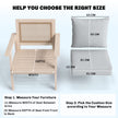 Light grey deep seating chair cushion set – image 3