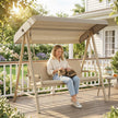 Beige 3-seater swing seat – image 8