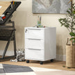 White 3-drawer lockable cabinet – image 10