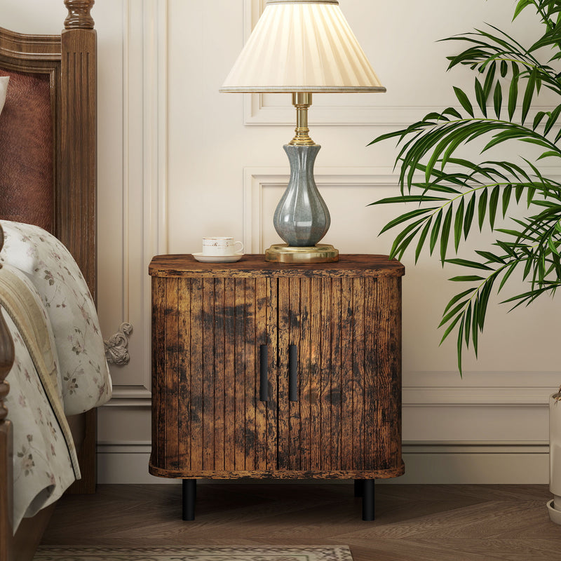Tambour bedside table – image 2