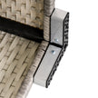 Light grey square rattan coffee table – image 8