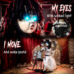 72cm Animated Halloween Girl on Rocking Horse with Glowing Eyes – image 4 of 9