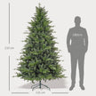 5ft snow-flocked pine Christmas tree – image 3