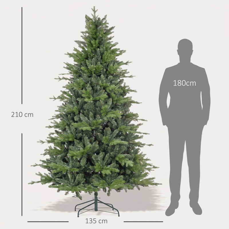 5ft snow-flocked pine Christmas tree – image 3