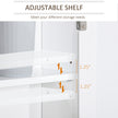 White & wood effect mirror cabinet – image 6