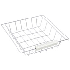 HOMCOM Rolling Kitchen Island Trolley Cart Drawer Shelves Basket Wheels W/ 6 Bottle Wine Rack White